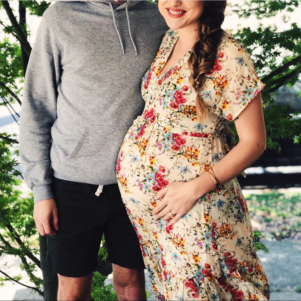 Daughters of the Revolution Floral Maternity Dress